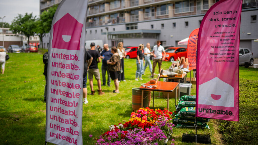 Opbouw event Buurtboost in Katwijk