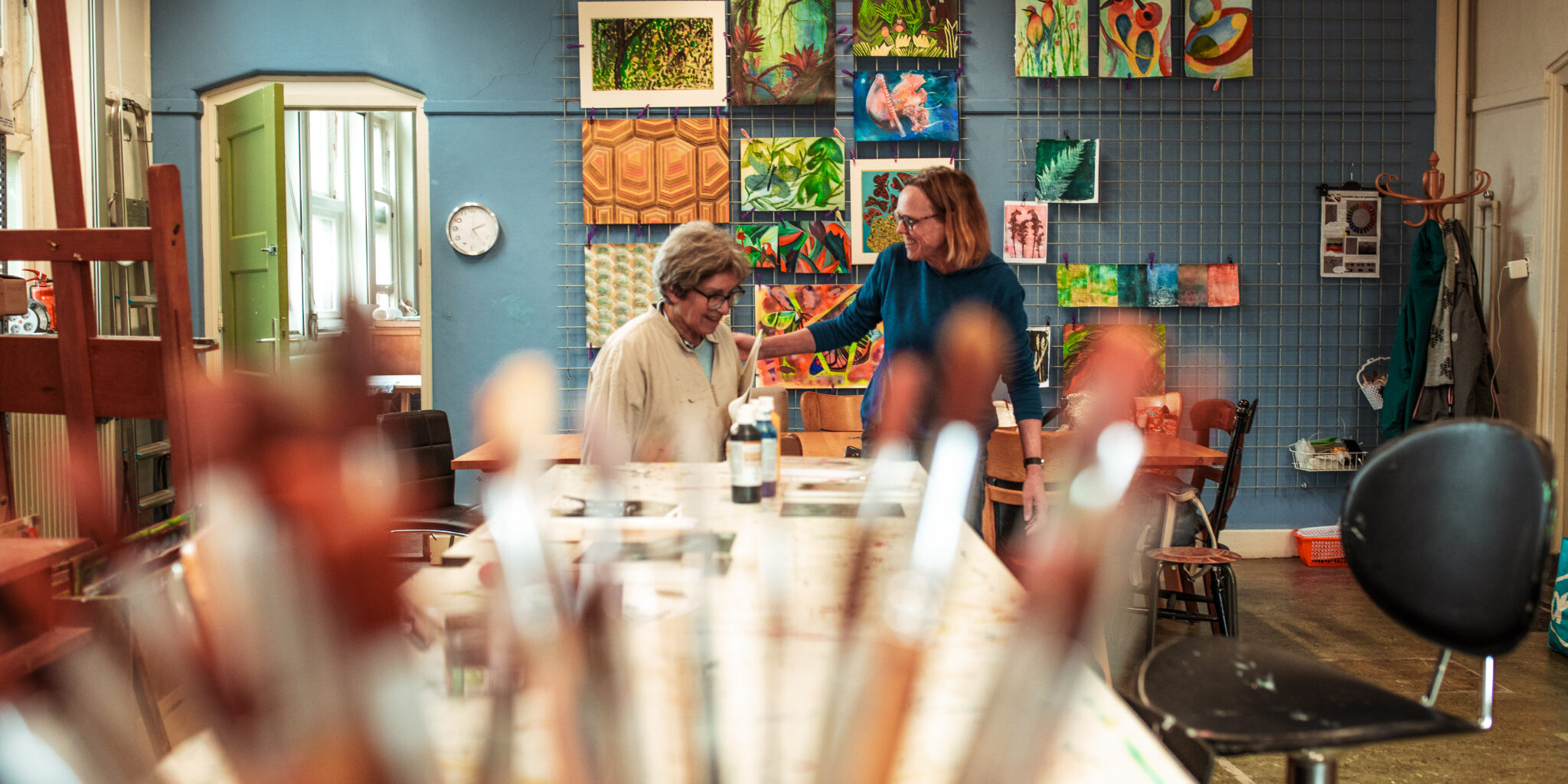 Expositieruimte in voormalig schoolgebouw in Woerden